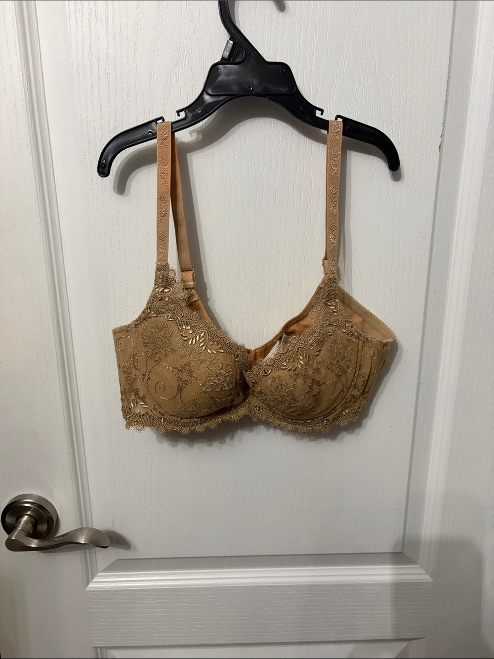Lace Underwire Bra in Tan – Elegant Support